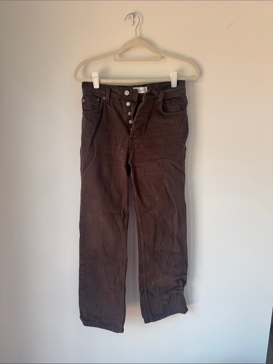 Zara Denim - Zara Women’s Straight Leg Jeans in Dark Brown